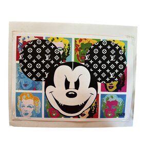 Mickey Mouse Inspired Pop Art By DEATH Featuring Louis Vuitton & Marilyn Monroe